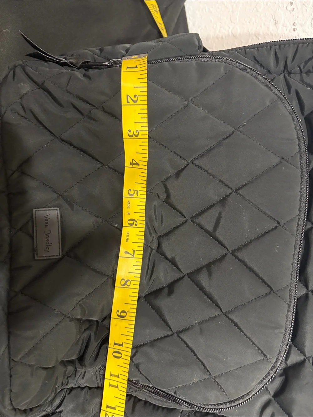 Vera Bradley Black Quilted Backpack